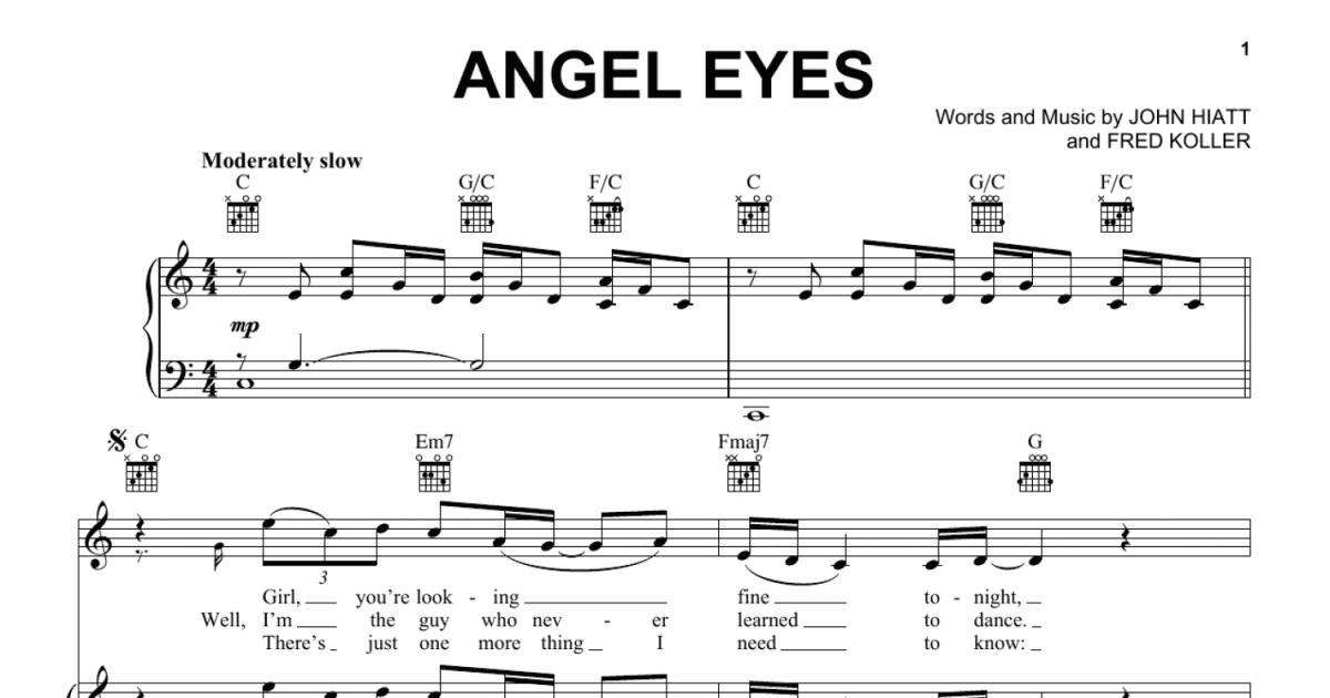 Angel Eyes sheet music for guitar (chords) (PDF)