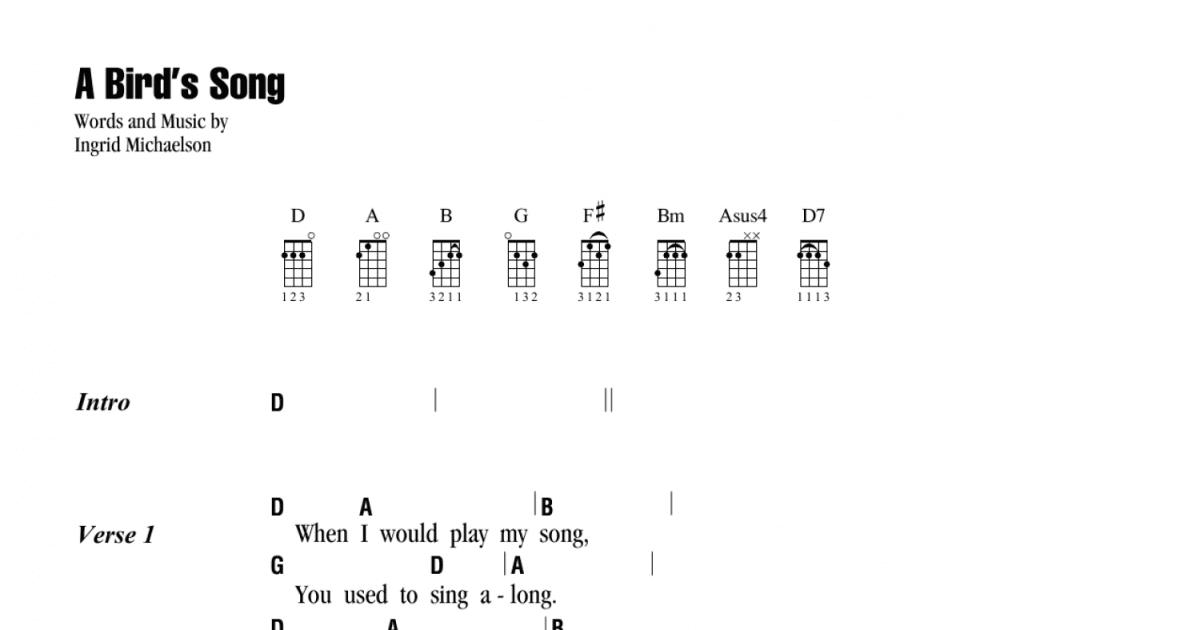 Ingrid Michaelson - You And I Ukulele Chords