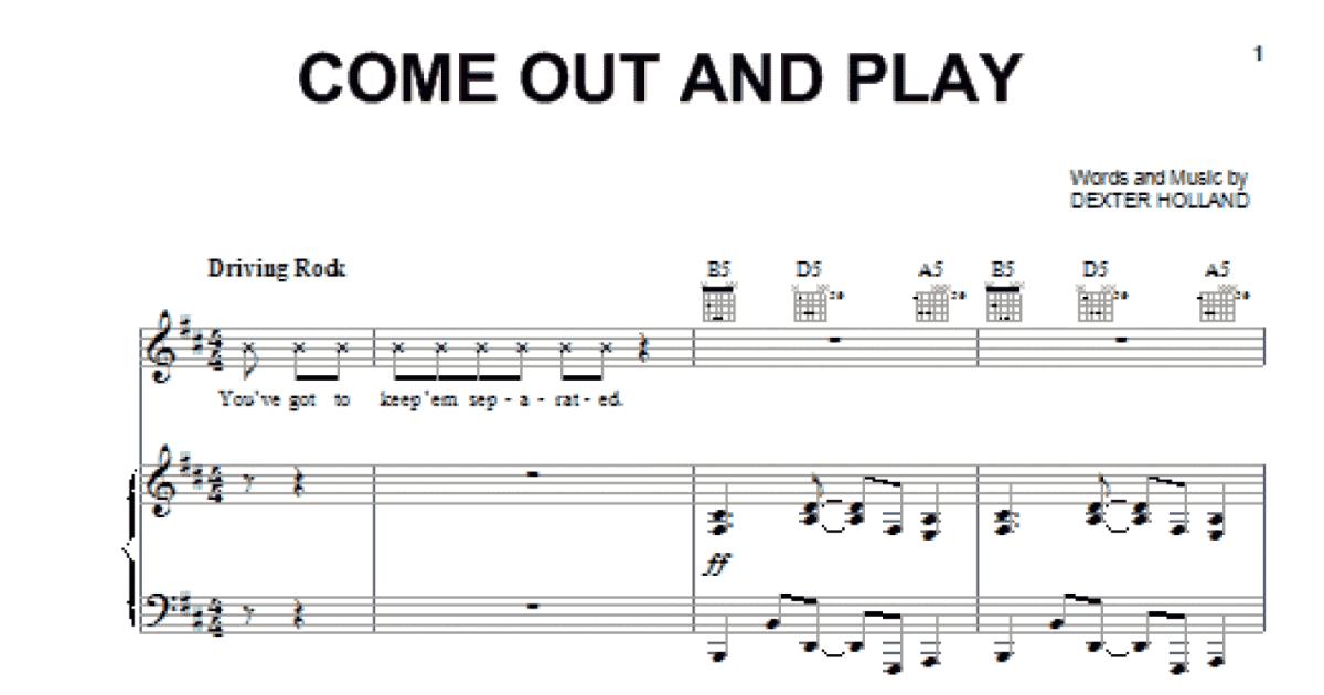 Oh, Playmate, Come Out and Play With Me - Piano, Vocal, Guitar - Digital  Sheet Music