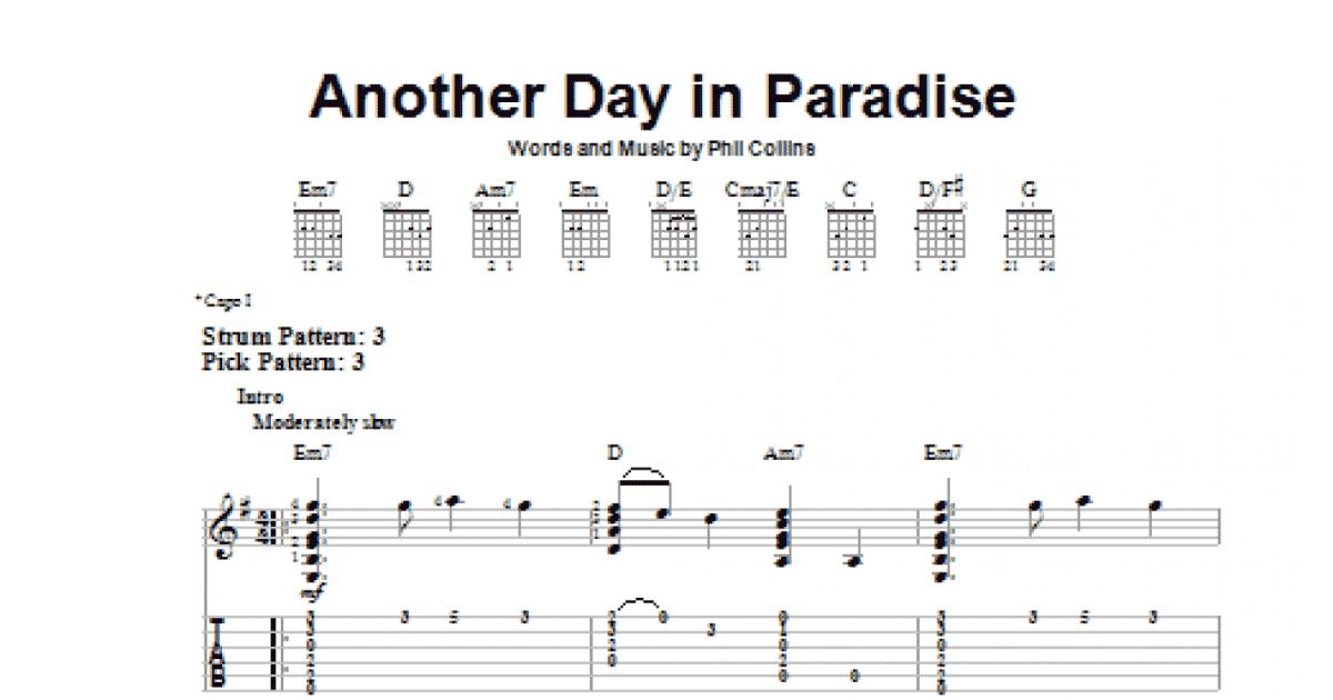Another Day In Paradise by Phil Collins - Ukulele - Guitar Instructor