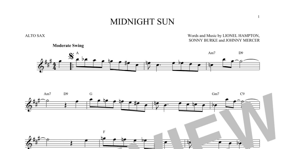 Land of the Midnight Sun: 2nd E-flat Alto Saxophone: 2nd E-flat