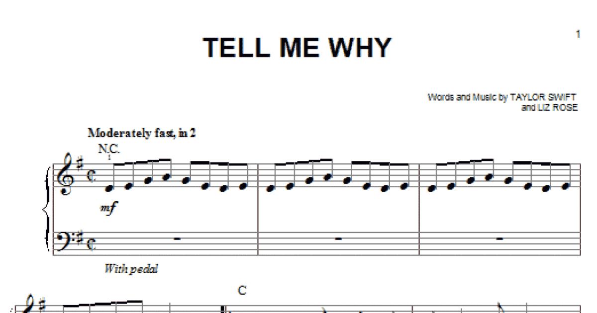 Tell Me Why Sheet music for Piano (Solo) Easy