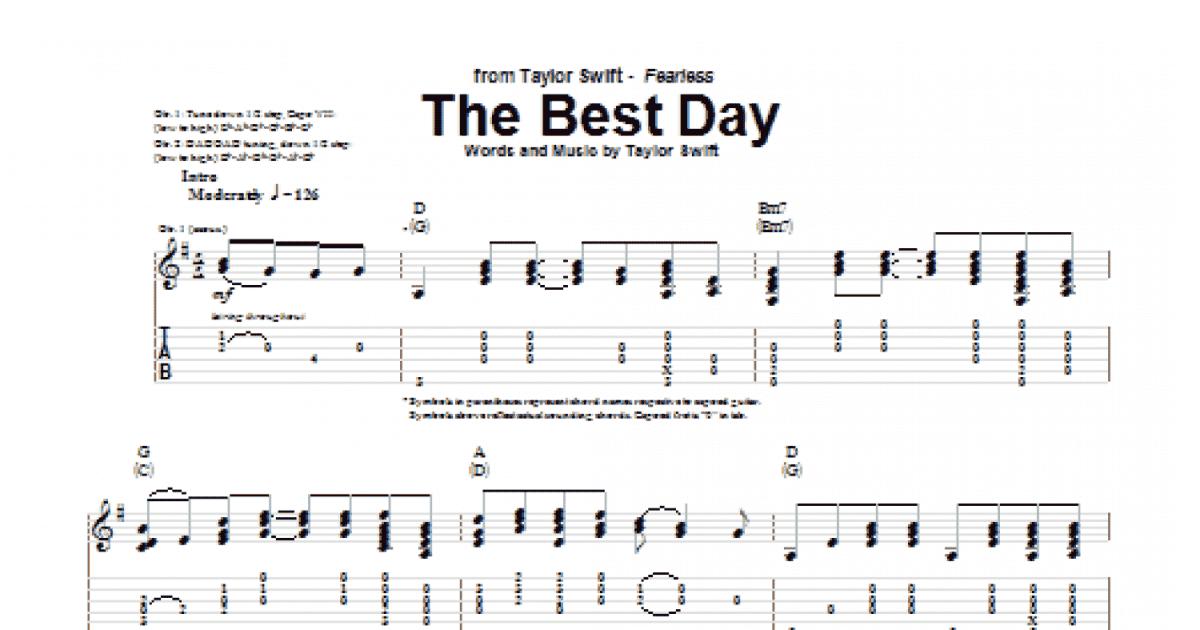 best day guitar chords