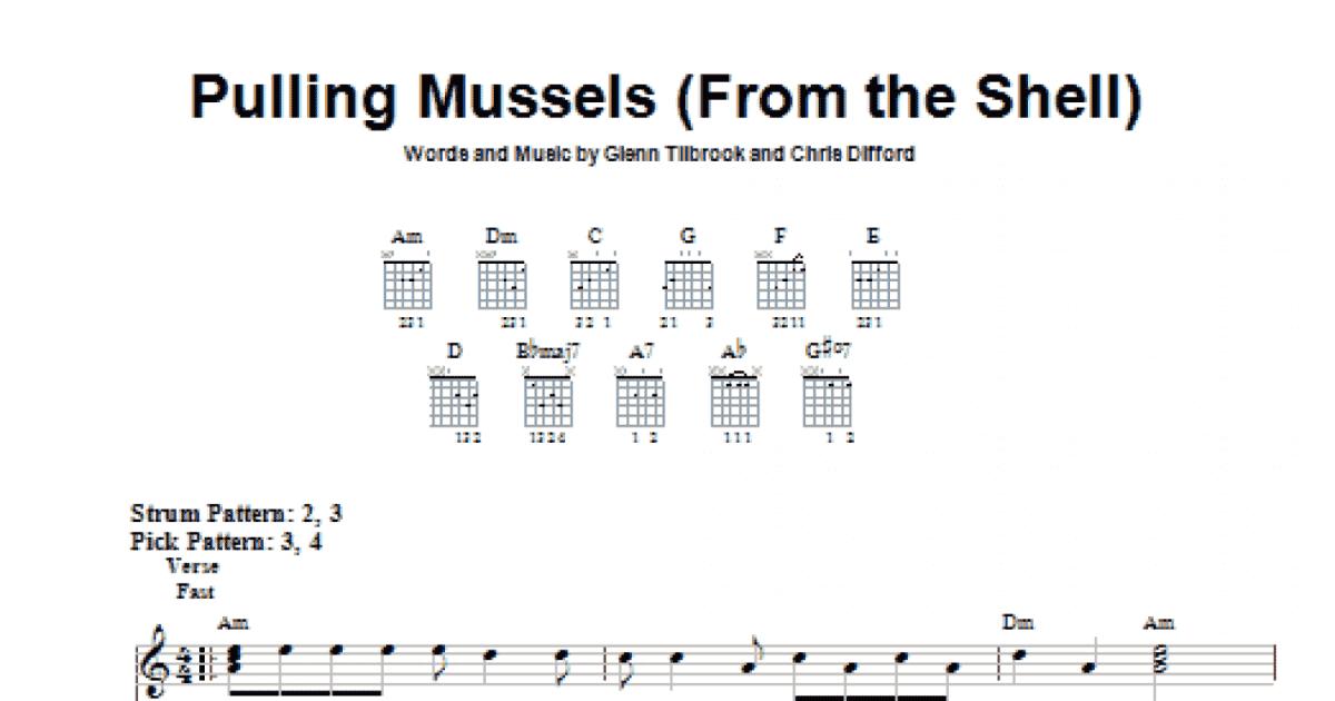 Pulling Mussels (From The Shell) (Easy Guitar Tab) Print Sheet Music