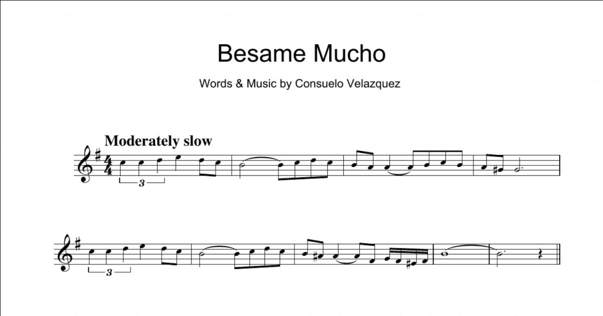 Besame Mucho (Kiss Me Much) (Clarinet Solo) - Print Sheet Music Now