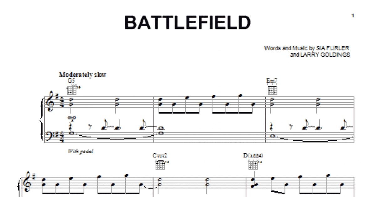 Battlefield Piano Vocal Guitar Chords Right Hand Melody