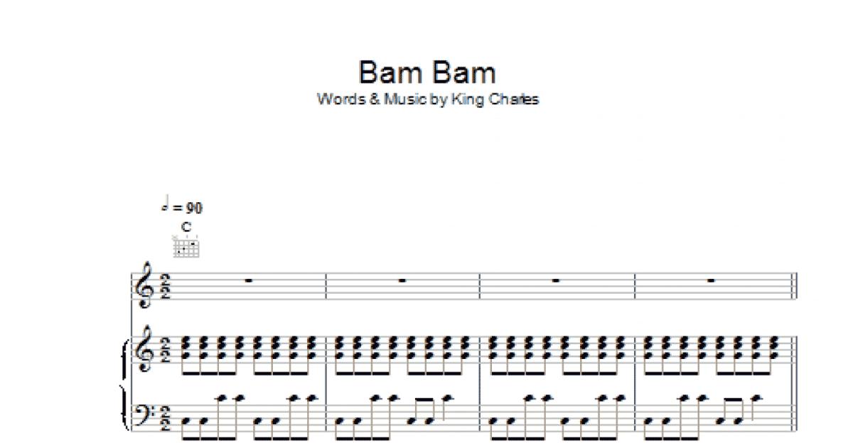 Bam Bam Sheet Music, King Charles