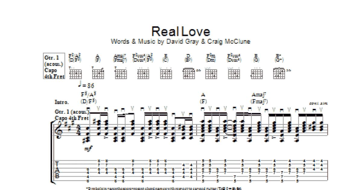 True Love Sheet Music | Coldplay | Guitar Tab