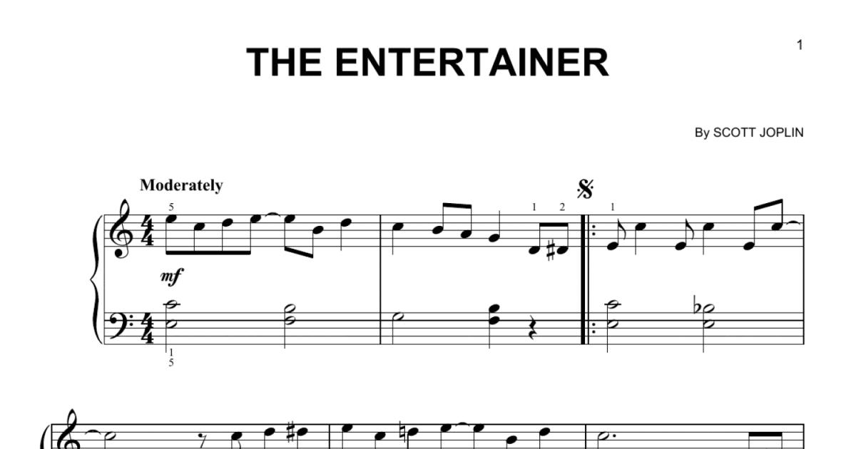 Easy Entertainer Sheet Music