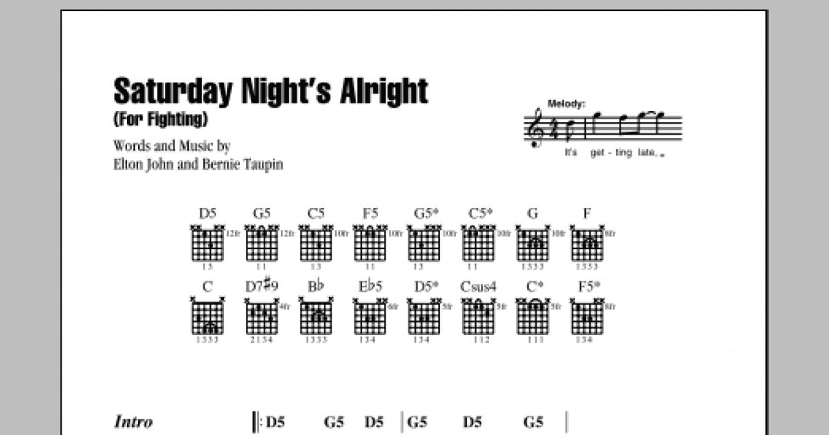 Sacrifice - Elton John - Guitar chords and tabs