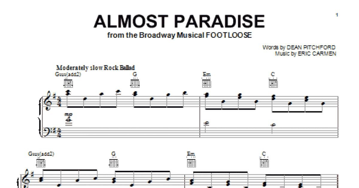 Almost Paradise - Mike Reno & Ann Wilson (Chords)