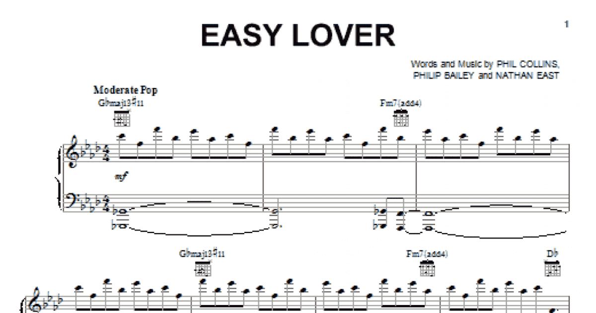 Easy Lover (Piano, Vocal & Guitar Chords (Right-Hand Melody))