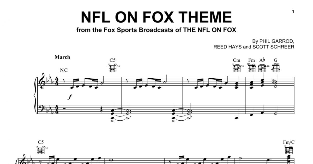 NFL On Fox Theme" Sheet Music by Phil Garrod for Easy Piano - Sheet  Music Now