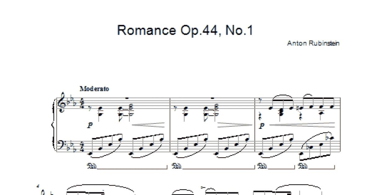 Romance, Op.44 No. 1 Sheet Music | Anton Rubinstein | Cello Solo