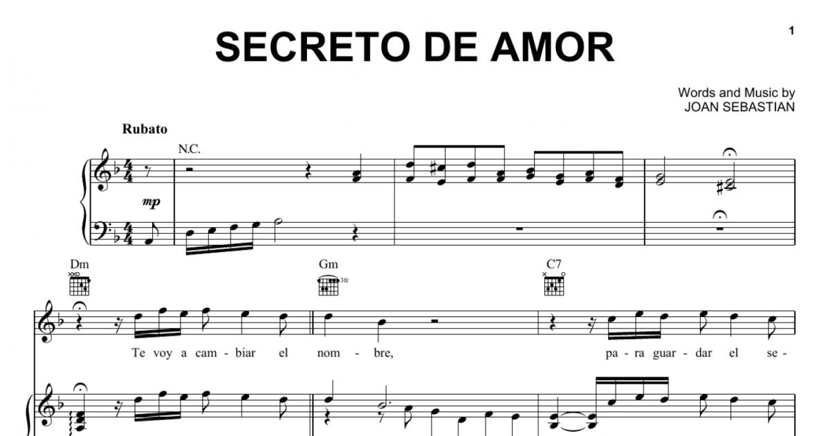 Lugar secreto Sheet music for Piano (Solo) Easy