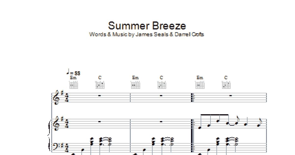 Summer breeze – Seals & Crofts Sheet music for Guitar (Solo)