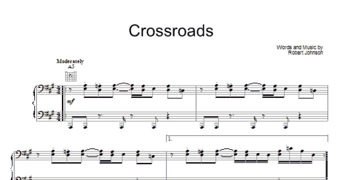 John Mayer: Cross Road Blues (Crossroads) sheet music for voice, piano or  guitar