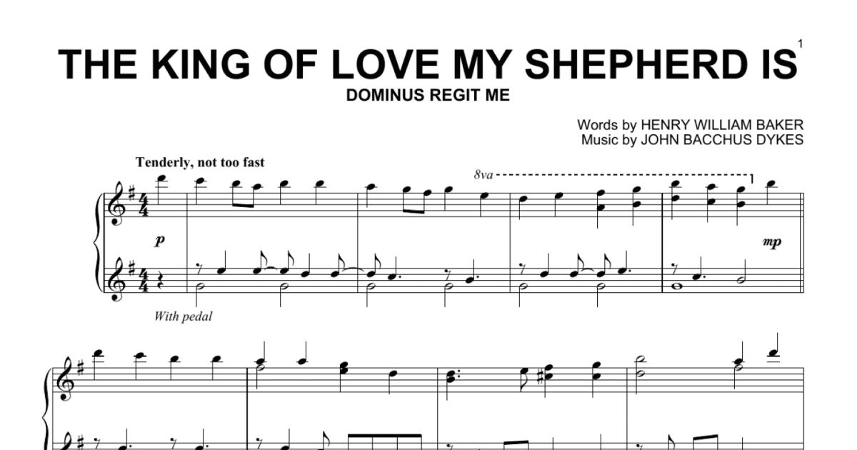 The King Of Love My Shepherd Is Piano Solo Print Sheet Music Now 