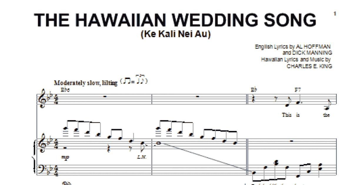  The Hawaiian Wedding Son (Ke Kali Nei Au) English