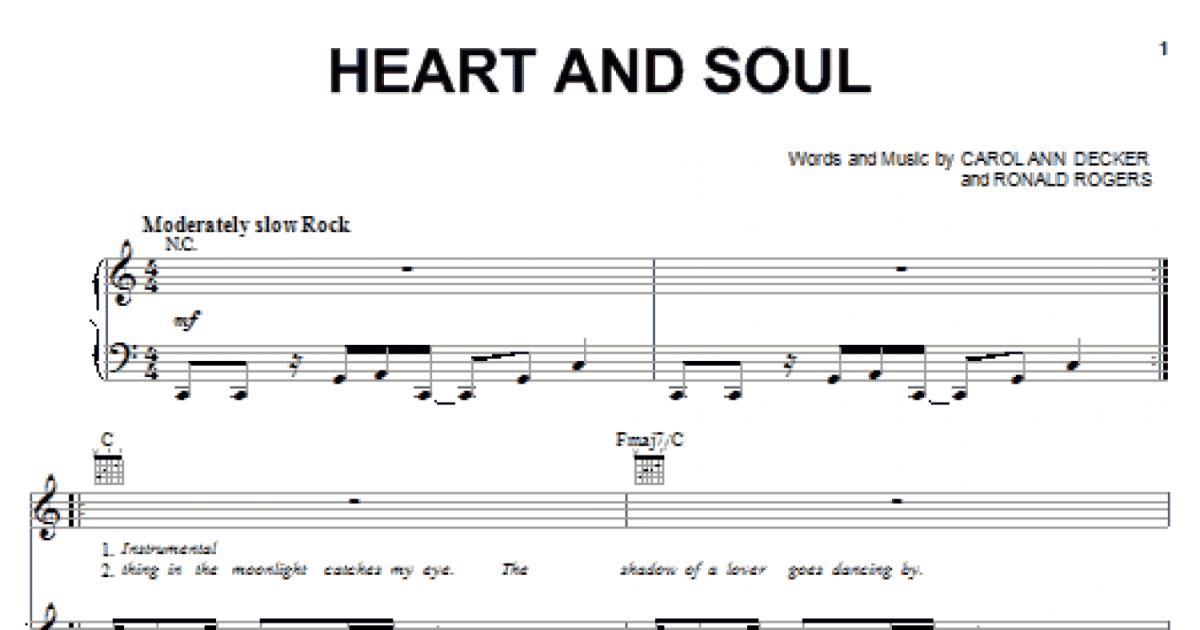 Heart And Soul (Piano, Vocal & Guitar Chords (Right-Hand Melody))