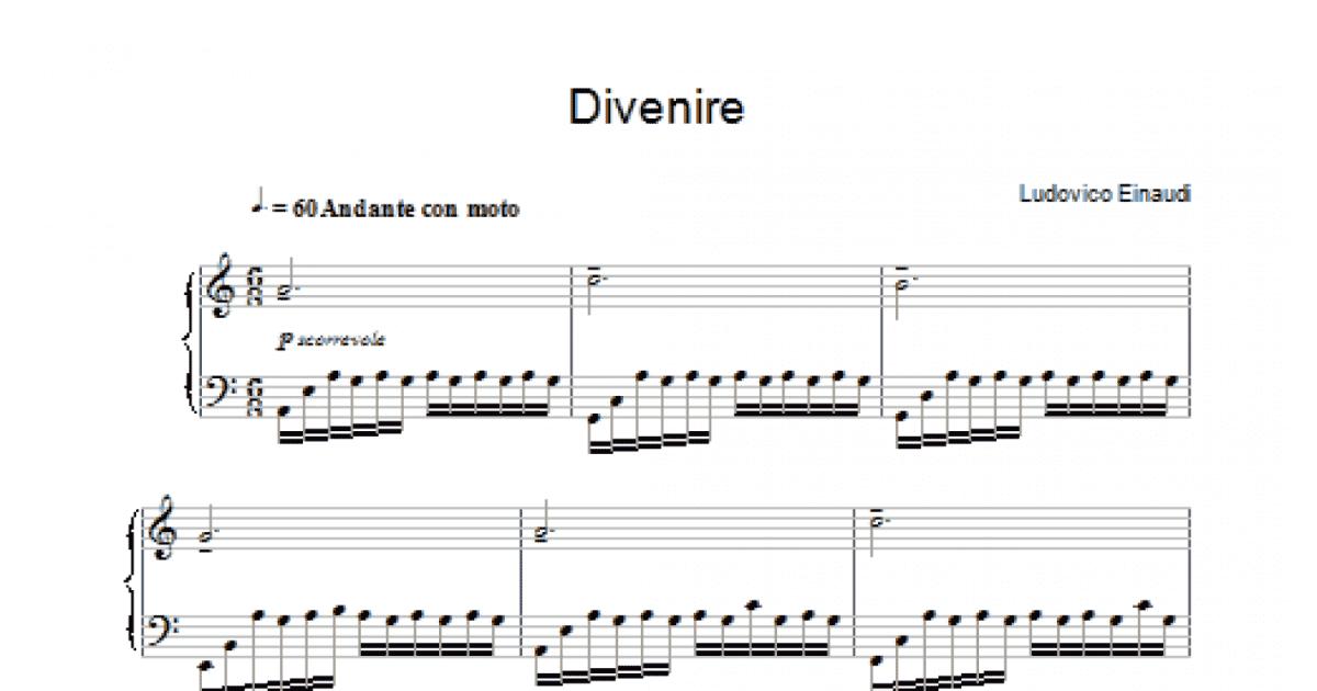 Divenire Piano Solo Print Sheet Music Now