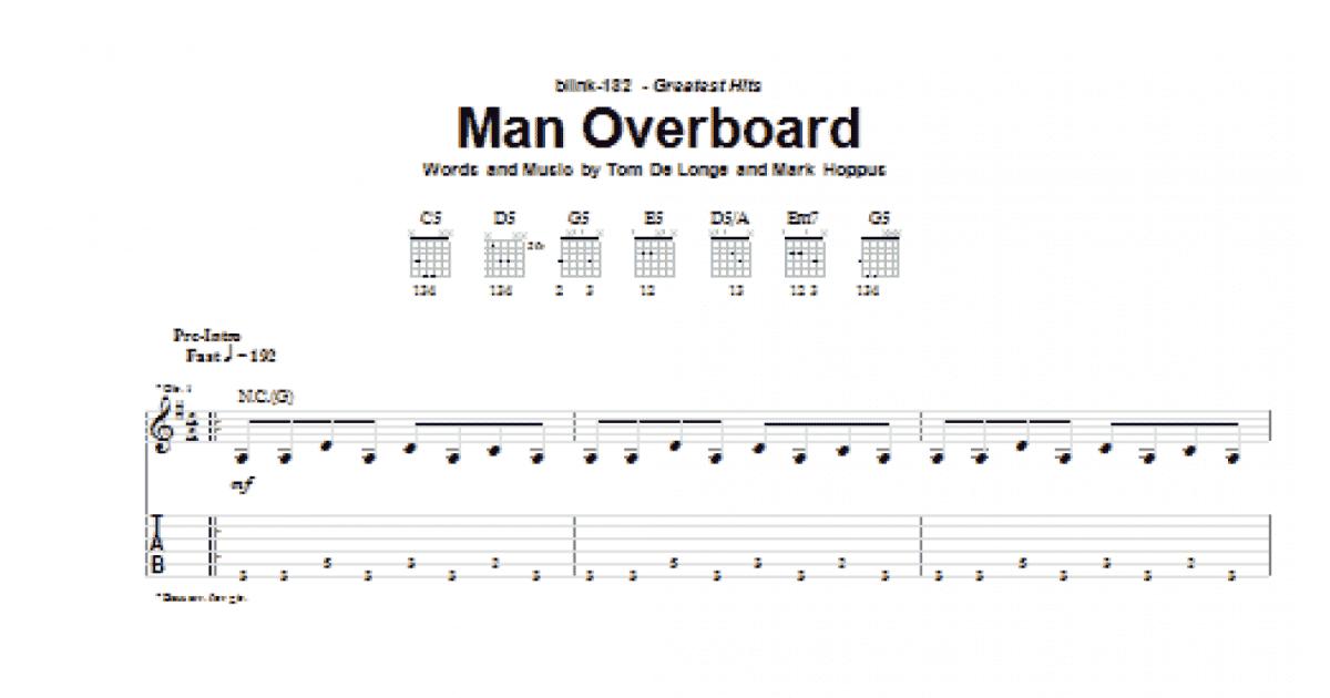 Man Overboard - Bass Tab