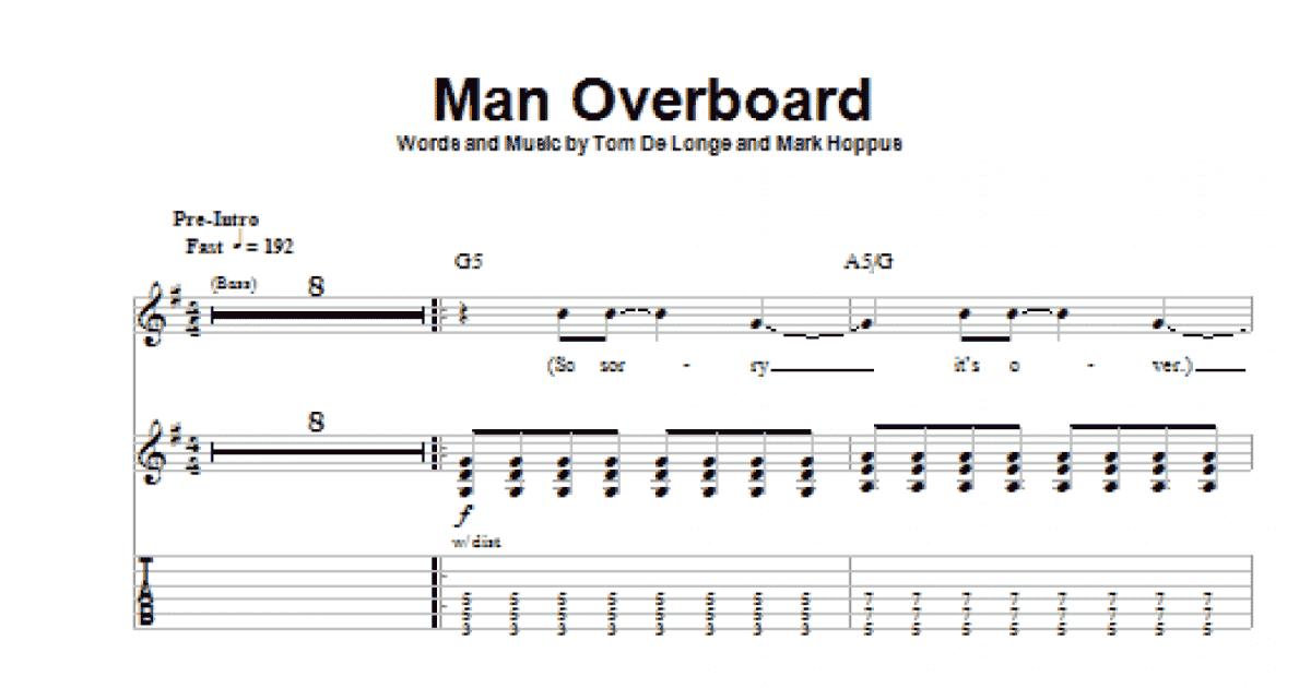 Man Overboard - Bass Tab