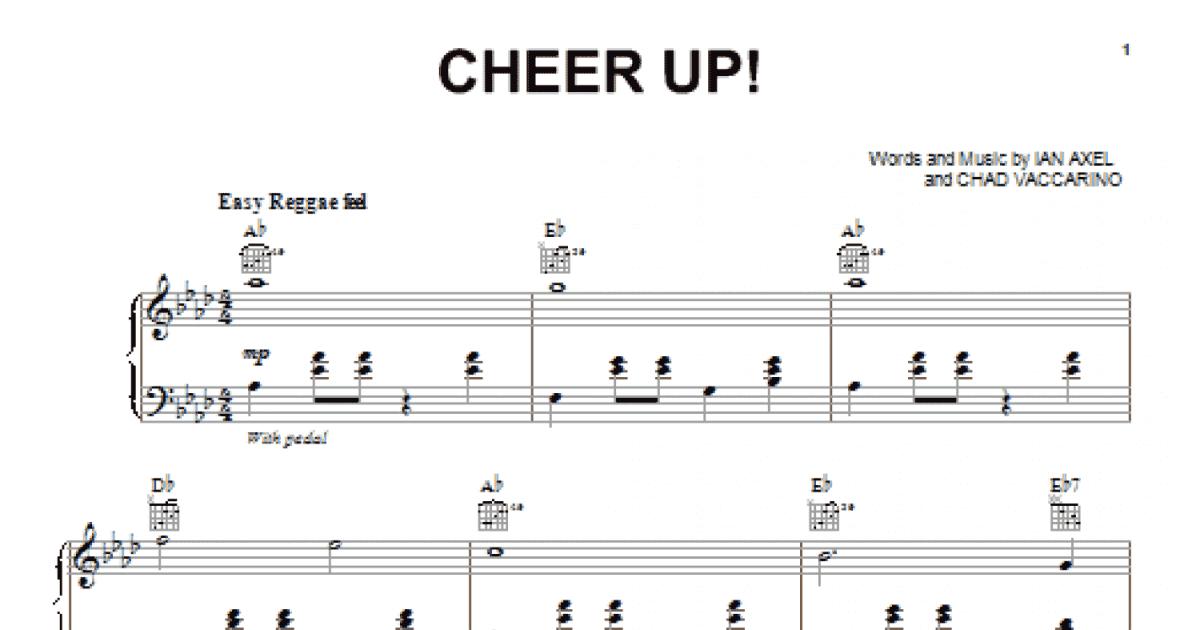 Cheer Up Piano Vocal And Guitar Chords Right Hand Melody 7274