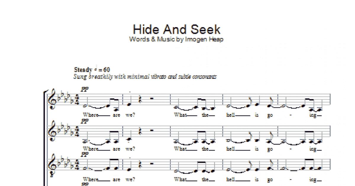 Hide And Seek Sheet Music, Imogen Heap, SATB Choir