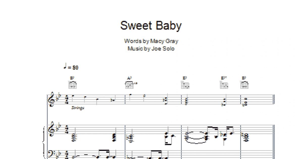 Sweet Baby (piano, Vocal & Guitar Chords) - Print Sheet Music Now