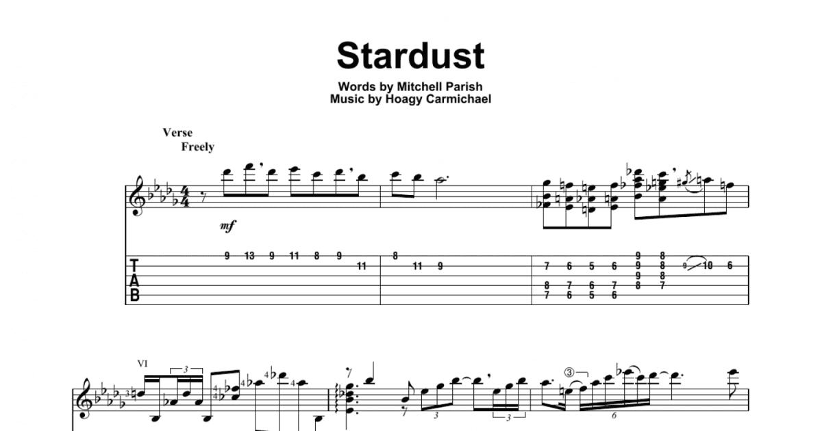 Stardust (Solo Guitar) - Print Sheet Music Now