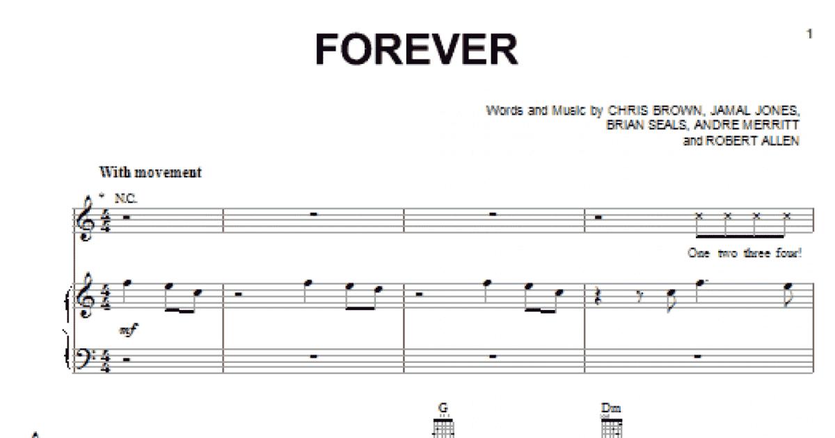 forever chris brown guitar chords