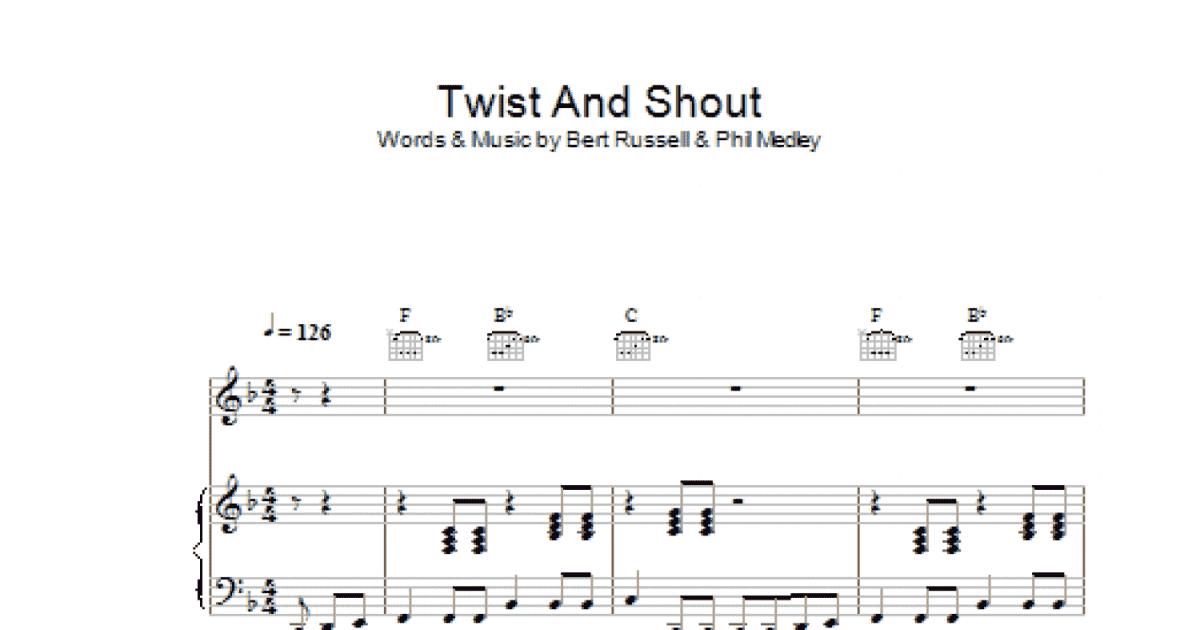 The Beatles: Twist And Shout sheet music for voice, piano or guitar