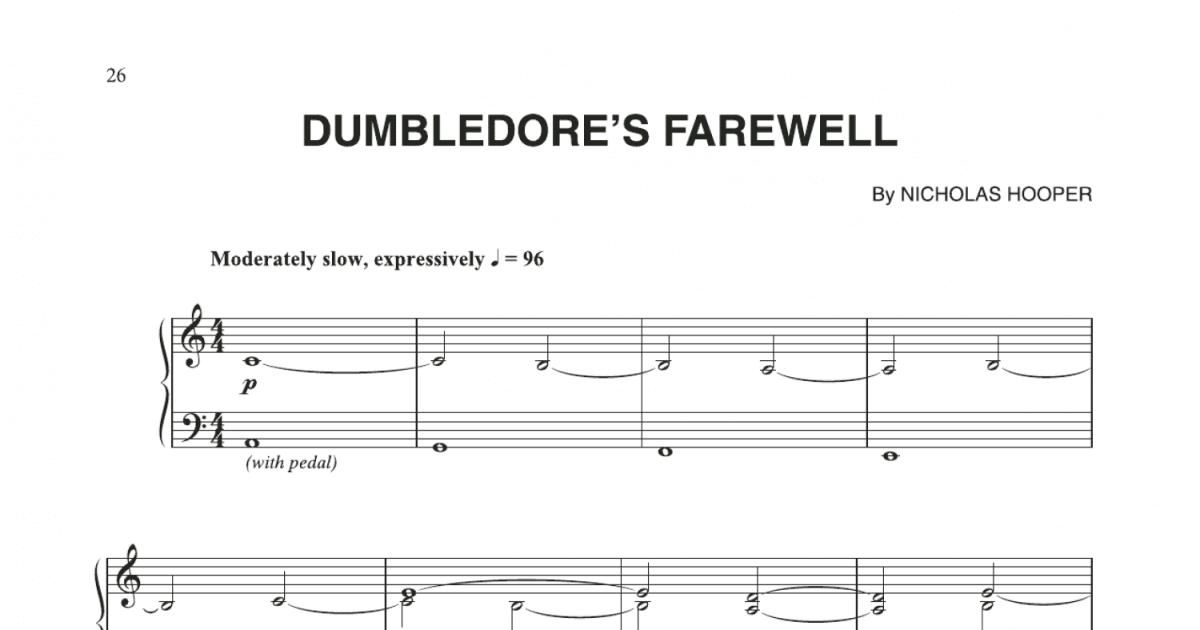 Nicholas Hooper - Dumbledore's farewell (Harry Potter) Sheets by