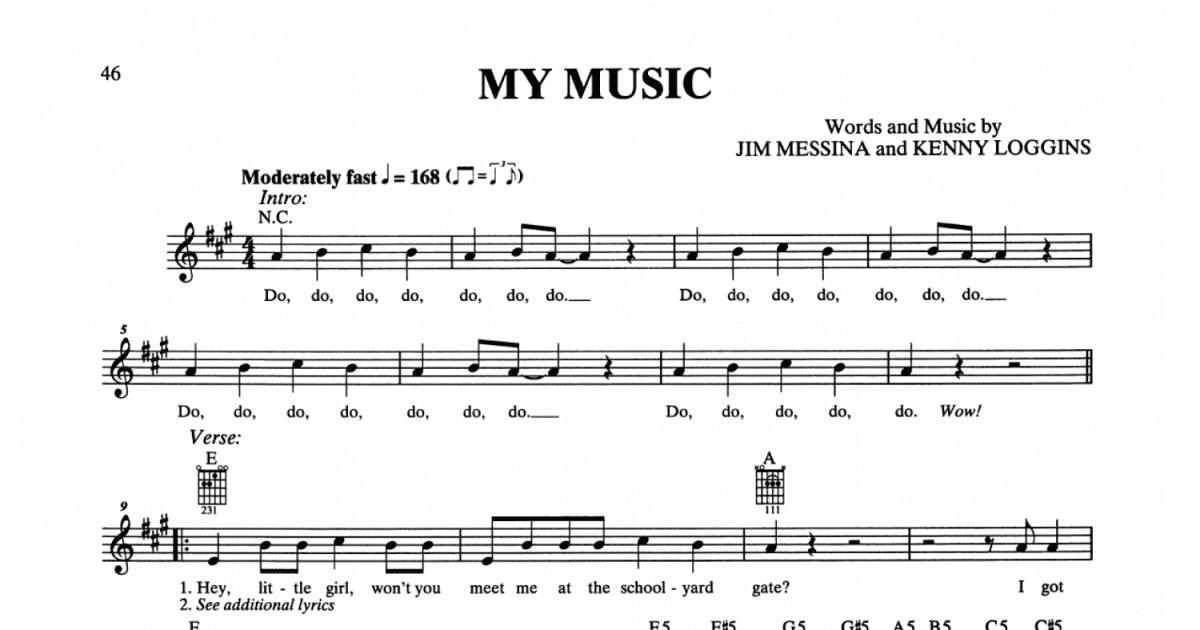 My Music Easy Guitar Print Sheet Music Now