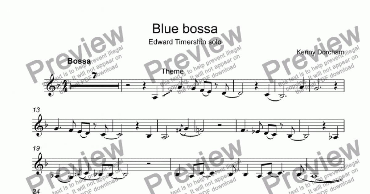 Blue deals bossa trumpet