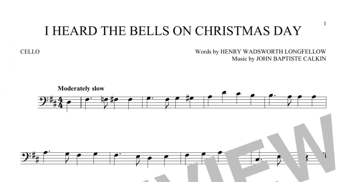 I Heard the Bells on Christmas Day Easy Christmas Piano Sheet