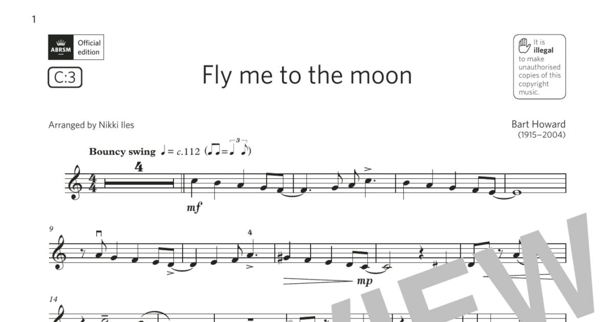 Fly me to the moon (Grade 4, C3, from the ABRSM Violin Syllabus from ...