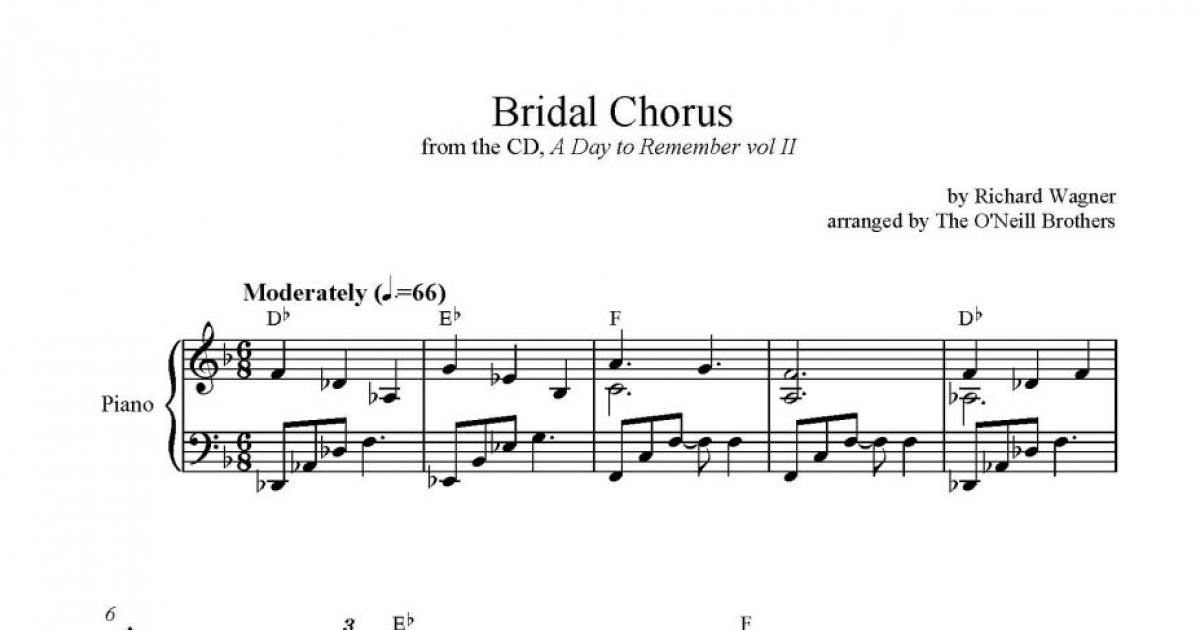 Bridal Chorus - Download Sheet Music PDF File