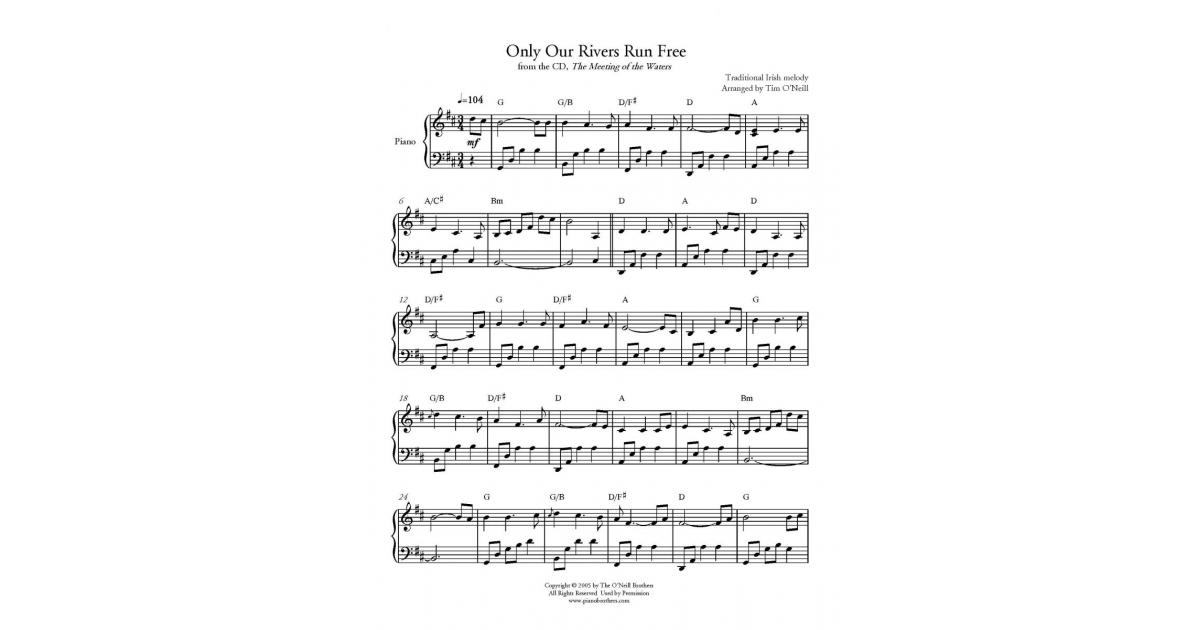 Only Our Rivers Run Free - Download Sheet Music PDF File