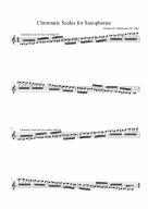 Chromatic Scales for Saxophones - Download Sheet Music PDF file