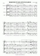 Mortem tuam annunciamus - Download Sheet Music PDF file