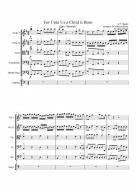 &quot;For Unto Us a Child is Born&quot; from &quot;Messiah&quot; - Sheet Music PDF file