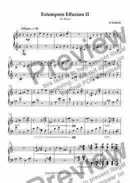 page one of Extempore Effusion II