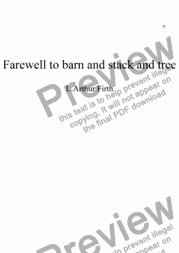 page one of Farewell to barn and stack and tree