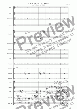 page one of Southern City Suite - 2 - An Octagonal Waltz