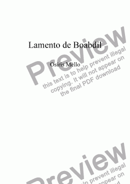 page one of LAMENTO DE BOABDIL