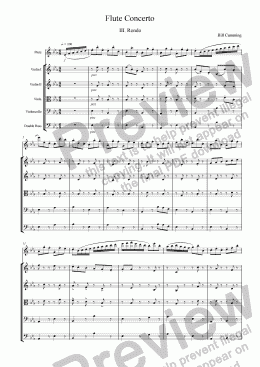 page one of Flute Concerto 3rd mvt - Rondo