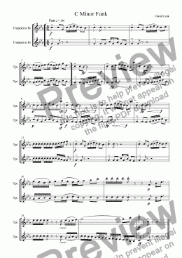 page one of C Minor Funk 