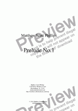 page one of Prelude No.1